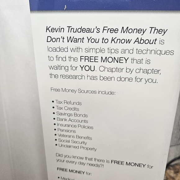 Free Money ""They"" Don't Want You to Know About Kevin Trudeau #1 NY Times - Picture 12 of 16